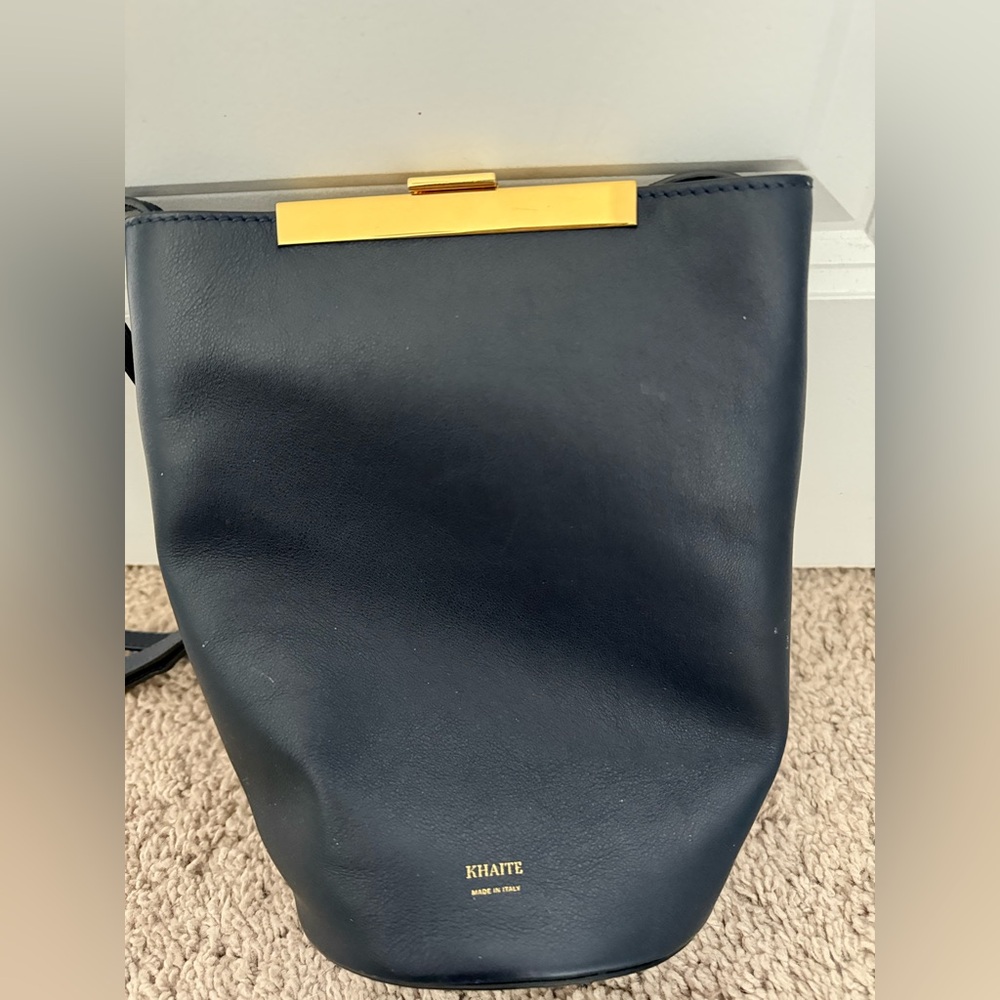 Khaite Navy Etta Bag
